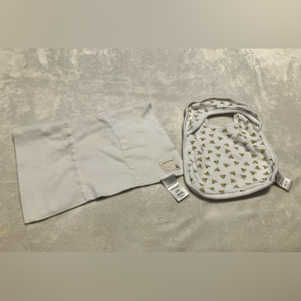 Burts Bee SetBurp Cloth And Bib